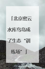 北京密云水库鸟岛成了生态“训练场”