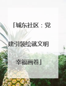 城东社区：党建引领绘就文明幸福画卷