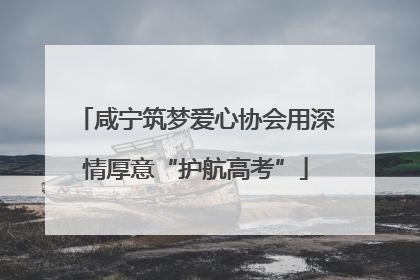 咸宁筑梦爱心协会用深情厚意“护航高考”
