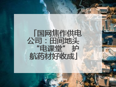 国网焦作供电公司：田间地头“电课堂” 护航药材好收成