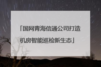 国网青海信通公司打造机房智能巡检新生态