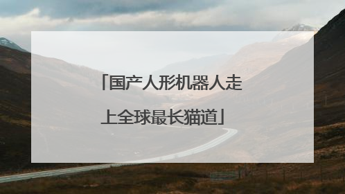 国产人形机器人走上全球最长猫道