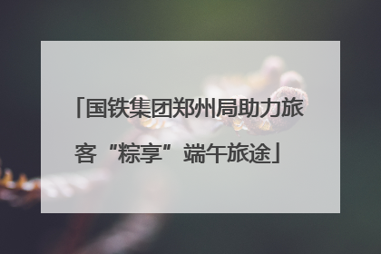国铁集团郑州局助力旅客“粽享”端午旅途