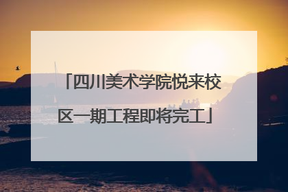 四川美术学院悦来校区一期工程即将完工