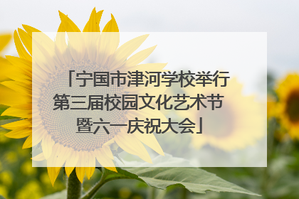 宁国市津河学校举行第三届校园文化艺术节暨六一庆祝大会
