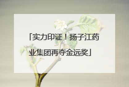 实力印证！扬子江药业集团再夺金远奖