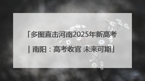 多图直击河南2025年新高考｜南阳：高考收官 未来可期