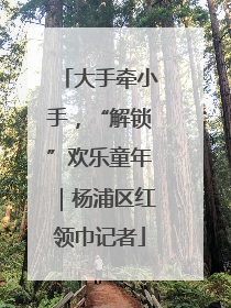 大手牵小手，“解锁”欢乐童年｜杨浦区红领巾记者