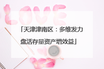 天津津南区：多维发力盘活存量资产增效益