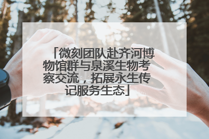微刻团队赴齐河博物馆群与泉溪生物考察交流，拓展永生传记服务生态