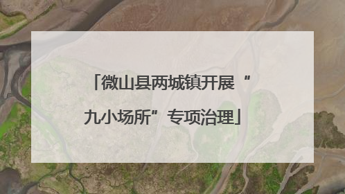 微山县两城镇开展“九小场所”专项治理