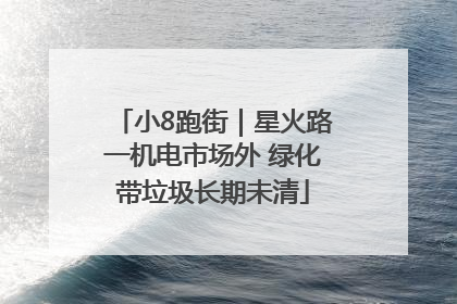 小8跑街｜星火路一机电市场外 绿化带垃圾长期未清