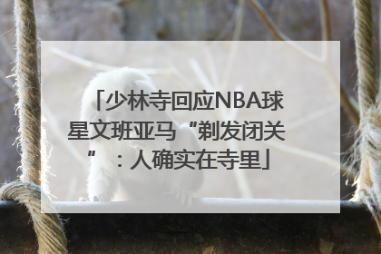 少林寺回应NBA球星文班亚马“剃发闭关”：人确实在寺里