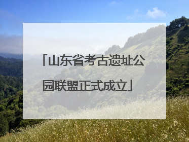 山东省考古遗址公园联盟正式成立