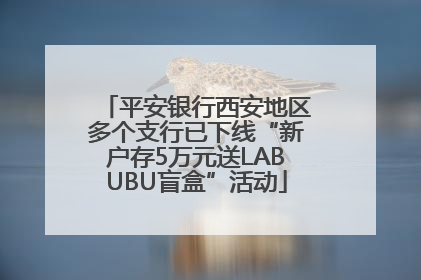 平安银行西安地区多个支行已下线“新户存5万元送LABUBU盲盒”活动
