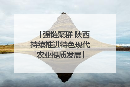 强链聚群 陕西持续推进特色现代农业提质发展
