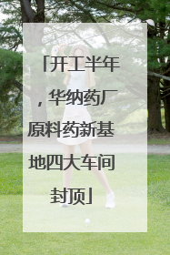 开工半年，华纳药厂原料药新基地四大车间封顶