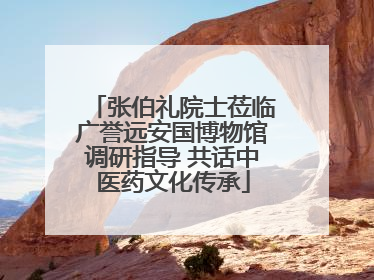 张伯礼院士莅临广誉远安国博物馆调研指导 共话中医药文化传承