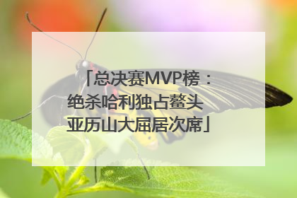 总决赛MVP榜：绝杀哈利独占鳌头 亚历山大屈居次席