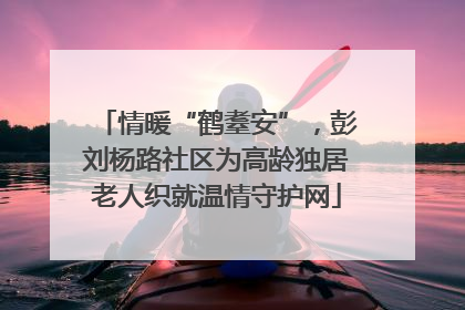 情暖“鹤耋安”，彭刘杨路社区为高龄独居老人织就温情守护网