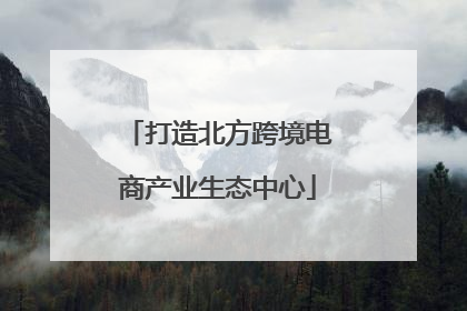 打造北方跨境电商产业生态中心