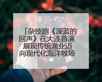 杂技剧《深蓝的回声》在大连首演 展现传统渔业迈向现代化海洋牧场奋斗历程