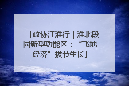 政协江淮行｜淮北段园新型功能区：“飞地经济”拔节生长