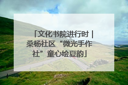 文化书院进行时｜桑杨社区“微光手作社”童心绘夏韵