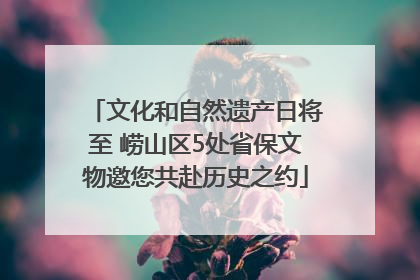 文化和自然遗产日将至 崂山区5处省保文物邀您共赴历史之约