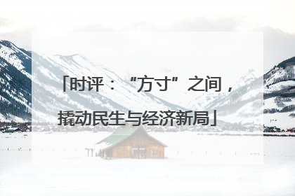 时评：“方寸”之间，撬动民生与经济新局