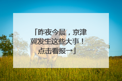 昨夜今晨，京津冀发生这些大事！点击看报→