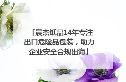晨杰纸品14年专注出口危险品包装，助力企业安全合规出海