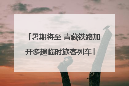 暑期将至 青藏铁路加开多趟临时旅客列车