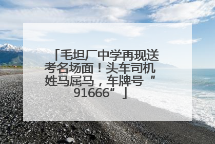 毛坦厂中学再现送考名场面！头车司机姓马属马，车牌号“91666”