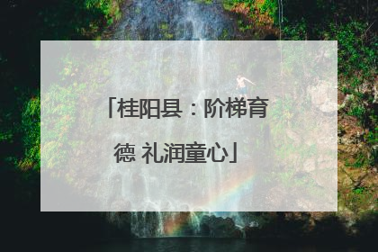 桂阳县：阶梯育德 礼润童心
