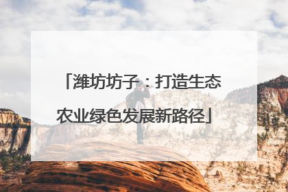 潍坊坊子：打造生态农业绿色发展新路径