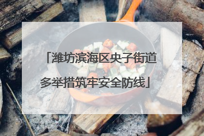 潍坊滨海区央子街道多举措筑牢安全防线