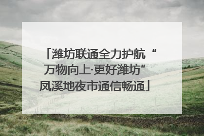潍坊联通全力护航“万物向上·更好潍坊”凤溪地夜市通信畅通
