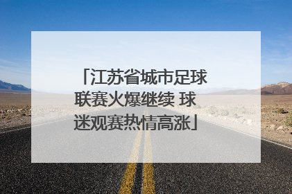 江苏省城市足球联赛火爆继续 球迷观赛热情高涨