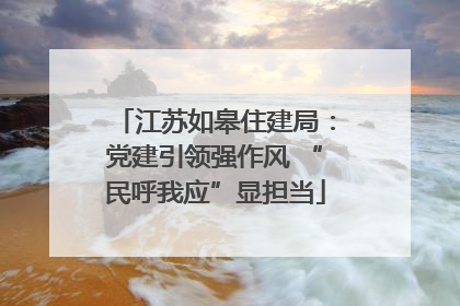 江苏如皋住建局：党建引领强作风 “民呼我应”显担当
