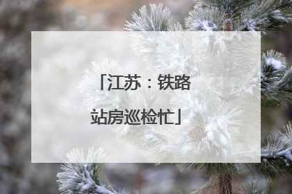 江苏：铁路站房巡检忙