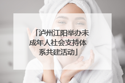 泸州江阳举办未成年人社会支持体系共建活动