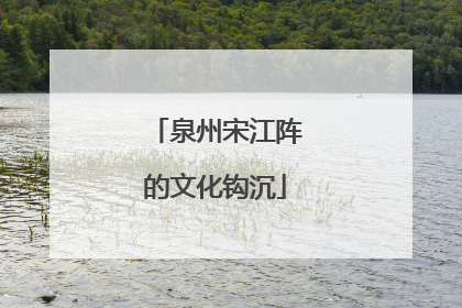 泉州宋江阵的文化钩沉