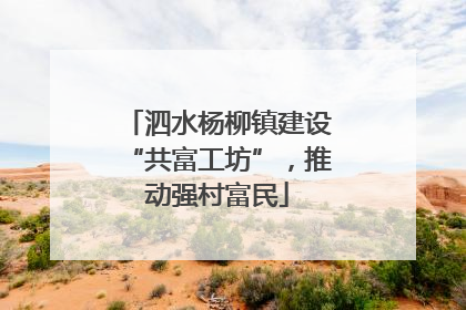 泗水杨柳镇建设“共富工坊”，推动强村富民