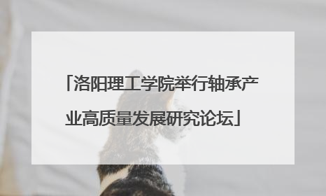 洛阳理工学院举行轴承产业高质量发展研究论坛