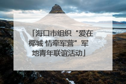 海口市组织“爱在椰城 情牵军营”军地青年联谊活动