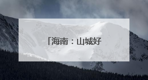 海南：山城好物 消费助农