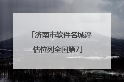 济南市软件名城评估位列全国第7