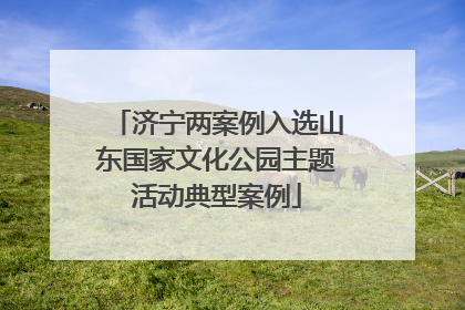 济宁两案例入选山东国家文化公园主题活动典型案例
