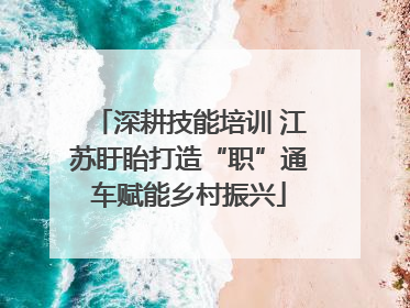 深耕技能培训 江苏盱眙打造“职”通车赋能乡村振兴